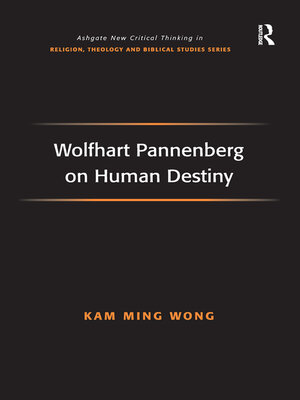 cover image of Wolfhart Pannenberg on Human Destiny